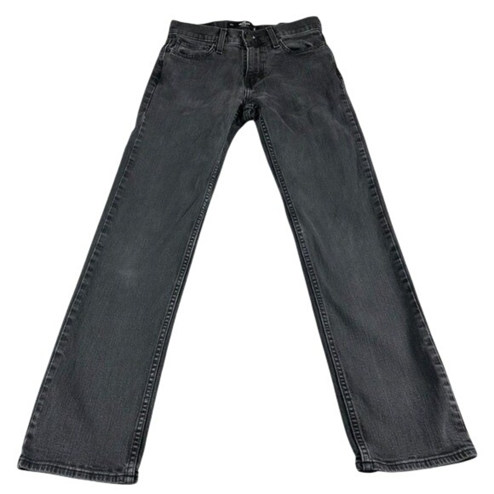 Hollister Epic Flex Jeans Womens 29x30 Gray‎ Mid Rise Straight Denim Tag 29x32